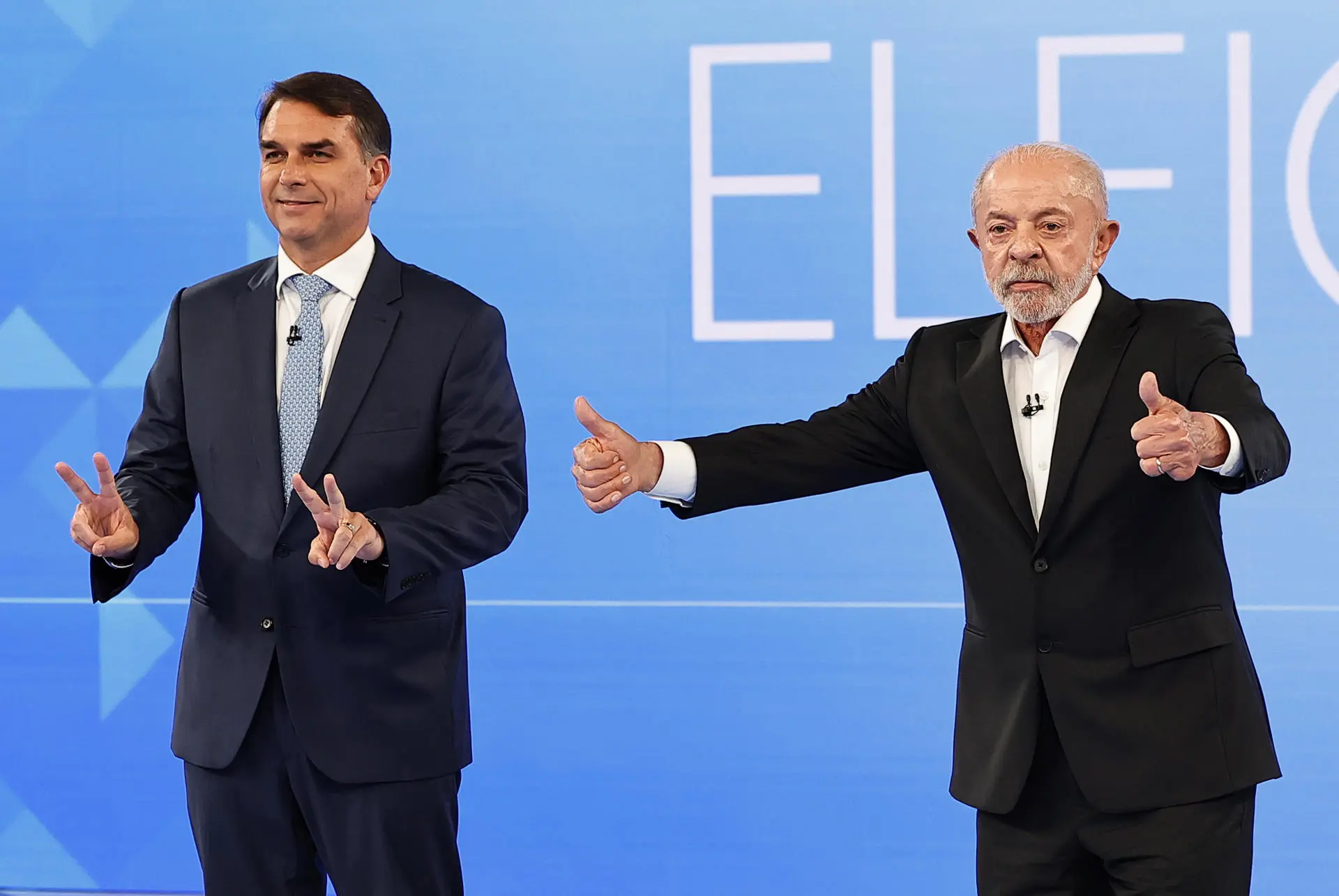 Lula da Silva and Flávio Bolsonaro debate maternity leave, Bolsa Família and poverty during Brazil’s presidential election.