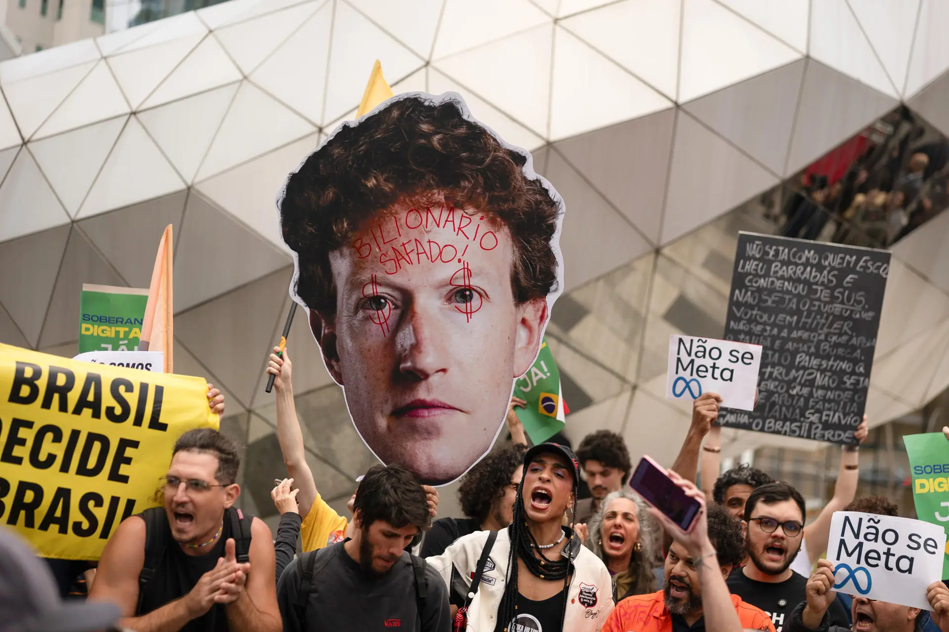 Brazil Protesters Accuse Meta of Election Interference