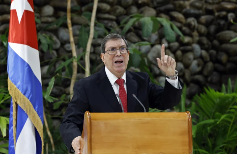 In a recent press conference, the Cuban Foreign Minister denounced "brutal pressure and threats from United States" against UN member states to force them to change their vote on the resolution against the blockade. Photo: EFE.