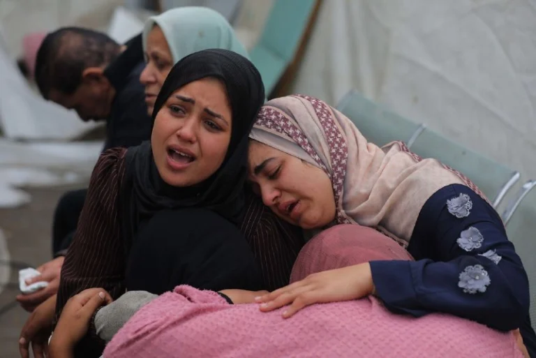 Palestinian women and girls in Gaza face displacement and humanitarian hardship amid the ongoing effects of the war.