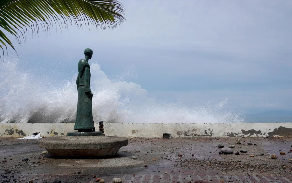 Hurricane Simon threatens Mexico’s Pacific coast with powerful winds, extreme rainfall, flooding and landslides.