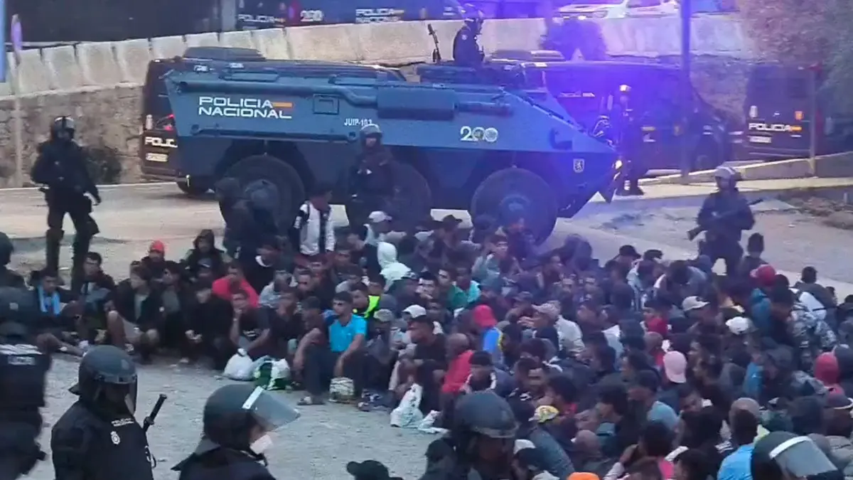 Spanish Police Begin Clearing Migrant Settlement in Ceuta