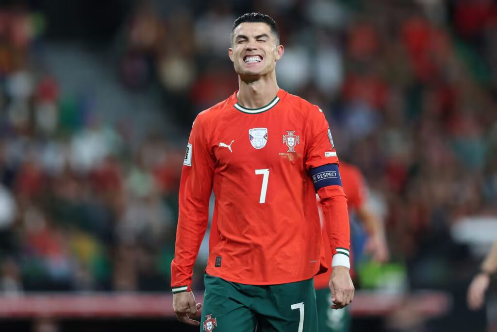 Cristiano Ronaldo received a slight sanction from the Portuguese federation after leaving the team's concentration. Photo: AFP.