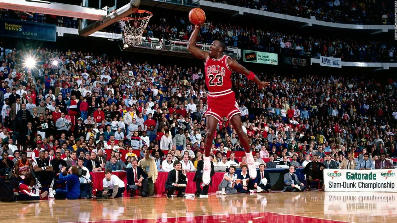 (FILE) The jersey worn by the Chicago Bulls star during the NBA Finals becomes the most expensive basketball piece in history. Photo: CNN.