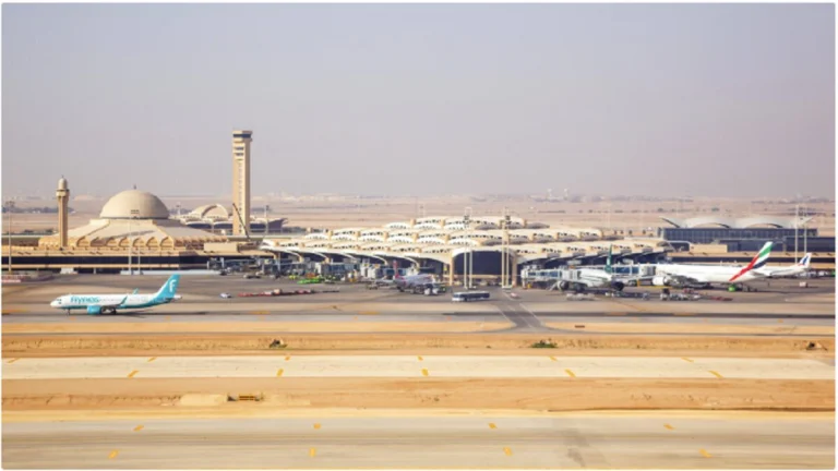 King Khalid International Airport in Riyadh after an attack killed 12 people and injured 309.
