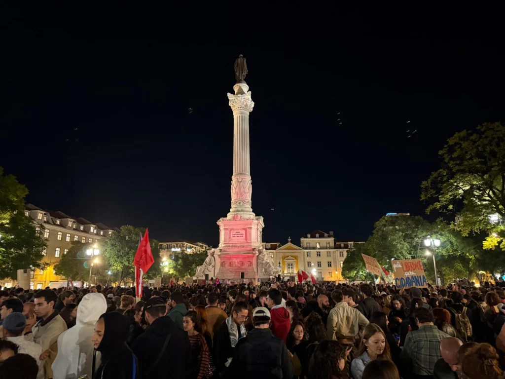 Housing rights protests in Portugal over rental law reforms, evictions and calls for a general strike in Lisbon and Porto.
