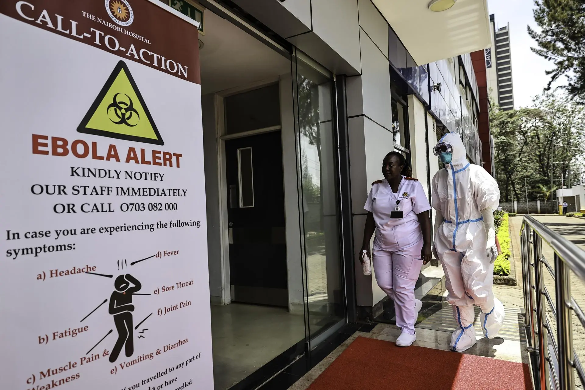 The Kenya's health ministry has identified 128 cases of first patient contact, although it dismisses having detected "no contagion" on a large scale in the country. Photo: EFE.