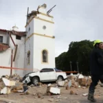Panama earthquake damage in Los Santos
