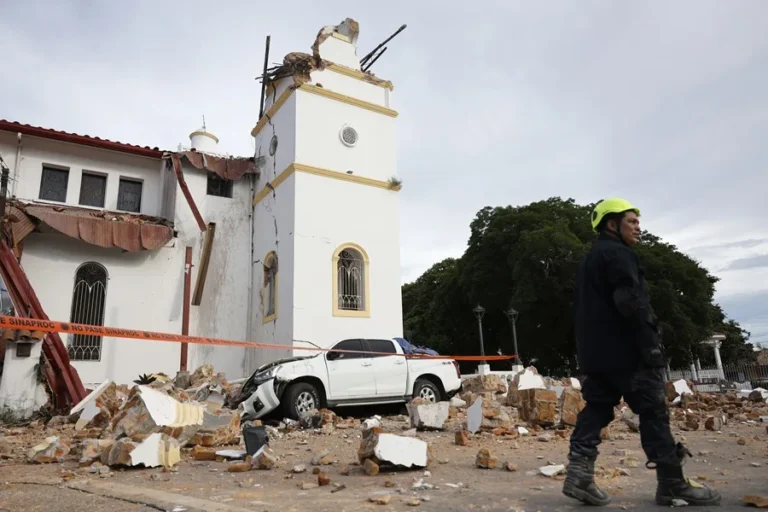Panama earthquake damage in Los Santos