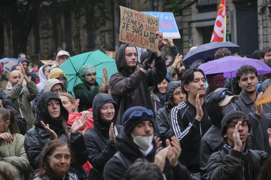 Europe youth protests bring young demonstrators to the streets in Germany and France amid heavy police deployment.